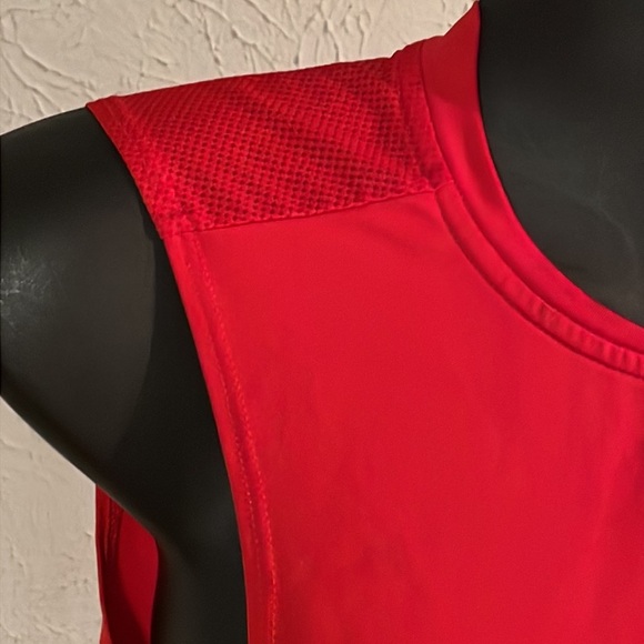 NWOT S/P Nike Pro Dri Fit red sleeveless graphic pullover athletic shirt top - Picture 5 of 15